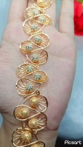 Grosir Gelang Rantai Xuping Dubai India Perhiasan Lapis Emas 24k Gold Dubai Gelang Tangan Bracelet Fashion Anti Karat Tidak Mudah Luntur Gelang Kendari