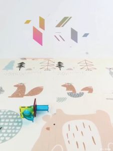 ELEVEN 2 Transparent tile magnetic building blocks by NUKied – an educational toy track model construction set for children comes with stickers