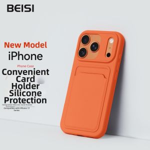 BEISI | Wallet Style Silicone Phone Case with Card Slot