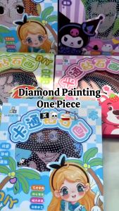 ONE PIECE DIY DIAMOND BEADS CHILDREN DIAMOND PAINTING KIT WITH FRAME LUKISAN KREATIFITAS ANAK SENI