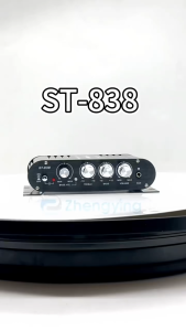 COD LVPIN ST-838 Ampli Amplifier Mini 12V HiFi Stereo Treble Bass Booster 2.1 Channel Mobil Rumahan