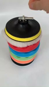 FinDee ชุดขัดรถ 6 ชิ้น ขนาด 5 นิ้ว ฟองน้ำขัดสีรถฟองน้ำเคลือบสี