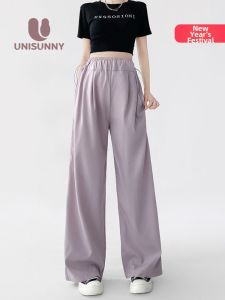 unisunny | Summer Lightweight Maternity Pants Big Size Drawstring Waist
