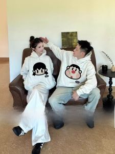 Áo Nỉ Cặp Đôi Đầu Thu Đặc Biệt Áo Nỉ Có Mũ Trùm Đầu Thời Trang Cao Cấp Áo Khoác Ngoài Mùa Thu Đông Áo Nỉ Cotton Thoải Mái Thường Ngày