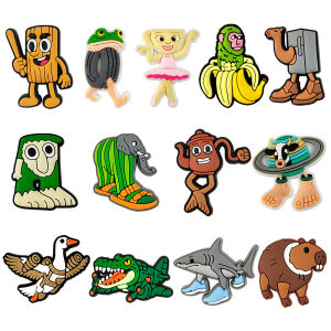Hot Toys | 8-30Pcs Cartoon Shoe Charms Italian Brainrot Funny Animal Shoe Accessorie Decoration Fit Clog Sandal Wristband Buckle Kids Gift