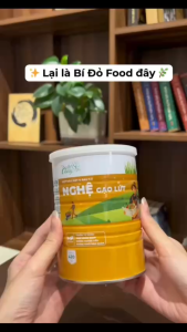 Bột Đậu Hạt & Rau Củ NGHỆ GẠO LỨT 420g - Bí Đỏ Food - Hỗ Trợ Đường Ruột Khỏe Mạnh