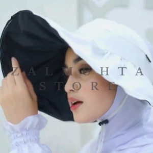 Muslimah Golf Cap with Velcro – Sun Protection Hat for Hajj & Umrah | Lightweight & Breathable Travel Cap