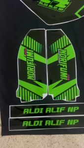 Decal Stiker KLX 150 BF Dekal Variasi Sticker Striping Custom Full Body biru hitam supermoto D-A3-326 A3-778