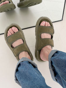 Dép Đế Dày Mùa Hè Cho Nam Dép Xăng Đan Da Thật Ngoài Trời Cao Cấp Dép Đi Biển Đế Dày Một Từ Dùng Ngoài Trời Cho Nam