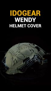 IDOGEAR Tactical Helmet Cover For Wendy Helmet with NVG Battery Pouch M/L Size 3814