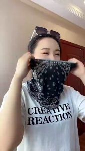 ผ้าเรยอน ผ้าพันคอ ฤดูร้อน พร้อมส่ง หน้ากากกันแดด UV ป้องกันรังสียูวี