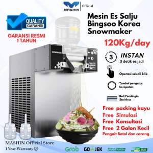 MASHIN SNOW ICE MACHINE 120KG/DAY Mesin Es Bingsoo Bingsu Korea Es Salju Ice Cream