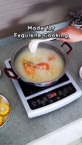 PowerPac Steamboat Induction Cooker with Stainless Steel Pot & Overheat Protection (PPIC848)