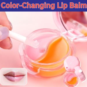 Day And Night Two-Color Temperature Color-Changing Lip Balm Lipstick Moisturizing Compact Dry Cracking Lip Wrinkling