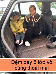[Tốt nhất] Đệm ô tô nằm ngủ gấp gọn bằng da cao cấp nệm xe hơi ghế sau cho xe 4 5 7 chỗ và bán tải dài 1m2 không cần bơm