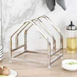 Onlycook Kitchen Countertop Cutting Board Holder 304 Stainless Steel Storage Rack for Kitchen Utensils And Cooking Accessories