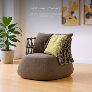 เฟอร์นิเจอร์กลางแจ้ง สไตล์นอร์ดิก โซฟาหวายกลางแจ้ง คู่รัก โซฟา เกมมิ่ง sofa bed 3 seat couch arm chair ทูอินวัน rester เบาะ นวด เตียง lazyboy