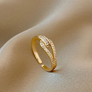 Fancy Exquisite Accessible Luxury Open Ring for Women Special-Interest Design Ins Fashion Simple Index Finger Stylish Ring Internet Celebrity