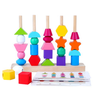 Đồ Chơi Giáo Dục Hình Dạng Ghép Đôi Luyện Trí Tuệ Không Gian Cho Trẻ Em Từ 5-7 Tuổi Đồ Chơi Gỗ Hình Học Cho Trẻ Em