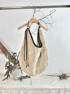 Woven Tote Bag Designer Style Snail Shell Splicing Shoulder Handbag Large Size Composite Cloth Daily Match Universal Bag