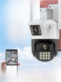 Camera Giám Sát Không Dây 360 Độ Không Có Góc Mù Cho Điện Thoại Di Động Ngoài Trời Quang Học Ban Đêm Năng Lượng Mặt Trời 4G. 