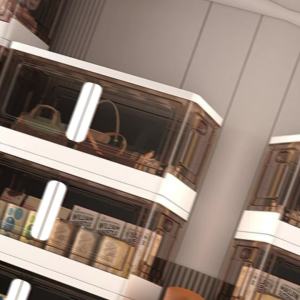 กล่องเก็บของ ตู้เก็บของ กล่องเก็บของอเนกประสงค์ พลาสติกใส มีซ้อนได้ ขนาดคิงไซส์ อเนกประสงค์ แรงแบริ่งที่แข็งแกร่ง