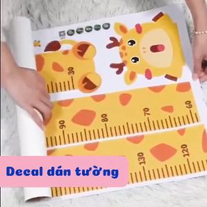 Thước Đo Chiều Cao Dán Tường Lalala Baby – Decal Đo Chiều Cao Cho Bé Hình Con Vật Dễ Thương