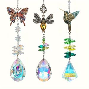 Stunning Home & Garden Window Hangings: 1/3 Colored Rhinestones Sun Catchers