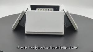 Manhot ZigBee3.0 Smart Light Switch No Neutral Wire Required US Push Button Wall Switch Work With Tuya Alexa Google Assistant