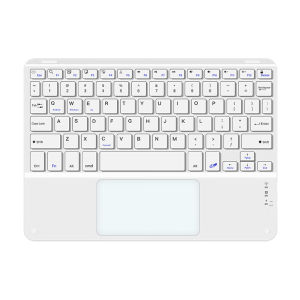 English Bluetooth Keyboard for iPad Pro Air Mini Wireless Rechargeable Touch Gestures Keyboard for Tablet Laptop Phone Universal