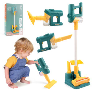 Electric Mini Vacuum Simulation Housework Dust Catcher With Light and Music Cleaner Pretend Play Toys Educational for Xmas Gifts