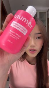 2 Pcs Elumor Body Lotion Cherry Blossom Bright Power 200ml Handbody Pemutih Badan Atasi Kulit Kering Kusam