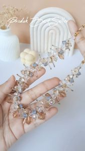 (TERBARU) KALUNG MUTIARA HIJAB-NON HIJAB DAILY-KALUNG FASHION-KALUNG KELOPAK BUNGA-MOTE MUTIARA-