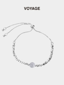 Elegant Moonstone Bracelet for Women Fragrant Silver Luxury Minimalist Fashion Jewelry Hand Accessory by Zheng Zao