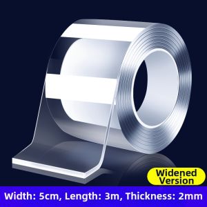 Nano Double-Sided Adhesive Tape High-Adhesion Strong Adhesion Two-Side Fixing Slip-Resistant No-Trace Heat-Resistant