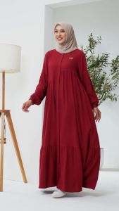 Raunapride Gamis Wanita Rayon Premium Kekinian / GD-75 / Fashion Muslim 2024