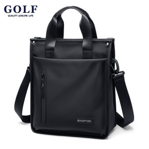 GOLF QUALITY Mens Sling Shoulder Messenger Bag Casual Crossbody Bag Business Shoulder Bag Zipper Closure Waterproof Large Capacity Messenger Bag for Travel Document Handbag Lightweight