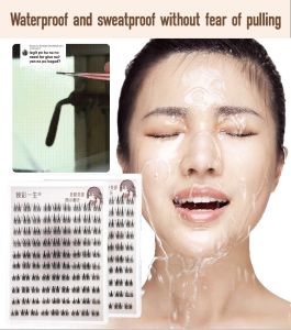 Non-Stick Single Cluster Simulation Eyelash Waterproof Thick Extension 3D False Eyelashes Grafting Segmented Eyelashes