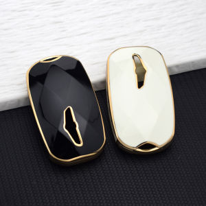 TPU Key Case Cover Holder for Hyundai Genesis G90 G70 G80 EQ900 GV60 G90 RS4 GV80 5/6/7/8 Buttons Auto Key Holder Bag Keychain
