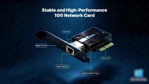 Fenvi | FENVI 10Gbps PCIE To RJ45 Network Card RTL8127 Gigabit Ethernet Network Card PCI-E LAN Adapter 10000Mbps For PC Desktop Win10/11