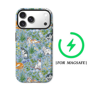 Garden Cats Phone Case for IPhone 17 16 15 14 13 Pro Max Plus for Magnetic Single Double-layer Tough Case
