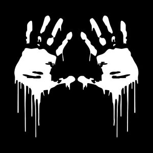 สยองขวัญฮาโลวีนเลือด Handprint สะท้อนแสงสติ๊กเกอร์รถตกแต่ง Moto รถหมวกกันน็อกกระจกการใช้ถังไวนิล Decal อุปกรณ์เสริม