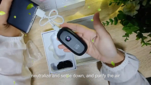 JAMAY M8 เครื่องฟอกอากาศแบบพกพาไอออนลบแบบคล้องคอ เครื่องฟอกอากาศกำจัด PM2.5 เกสรดอกไม้และไวรัส เสียงรบกวนต่ำ ใช้งานได้นาน ช่วยปรับปรุงการนอนหลับและอาการหอบหืด