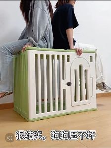 "Local Stock" Dog Crate Comes with Pee Tray Lock and Wheels pet kennel Dog House Dog Bed Pet Playpen Crate Small medium and large breed dog crate and toilet