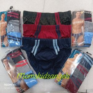 George Underwear Mens Briefs 3pcs per Pack for Adult inside garter