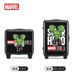 Disney Marvel Spider-Man Iron Man 20-Inch Childrens Luggage Suitcase Cartoon Travel Bag Boys Can Sit on Soft Polyester Material