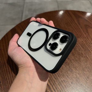 Transparent Acrylic Magnetic Phone Case For Samsung A55 5G A56 5G A36 A54 A25 A15 A16 A06 A26 A35 Wireless Charging Funda Cover