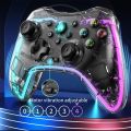 จอย Bluetooth PC, Android, IOS, Nintendo Switch เป็น Joystick Gamepad จอยไร้สาย แบตเตอรี่ในตัว Wireless Gaming Controller รองรับ Touch pad จอยสติ๊ก Touchpad. 