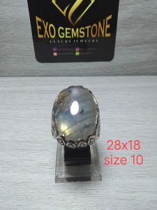 akik Labradorite white