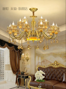 LAIDENG | Luxury European Chandelier Copper Crystal